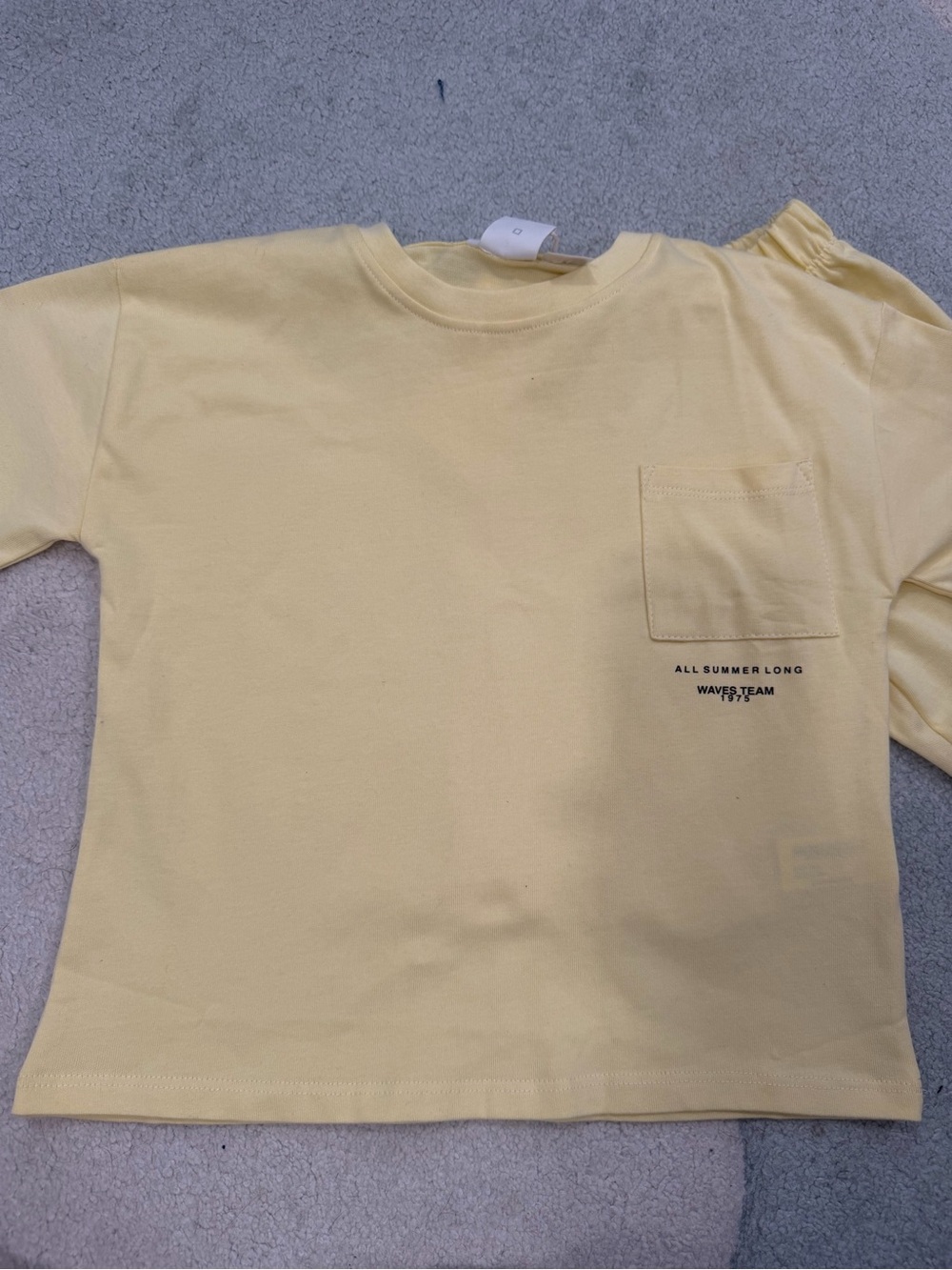 Zara toddler 6T yellow matching short set NWT